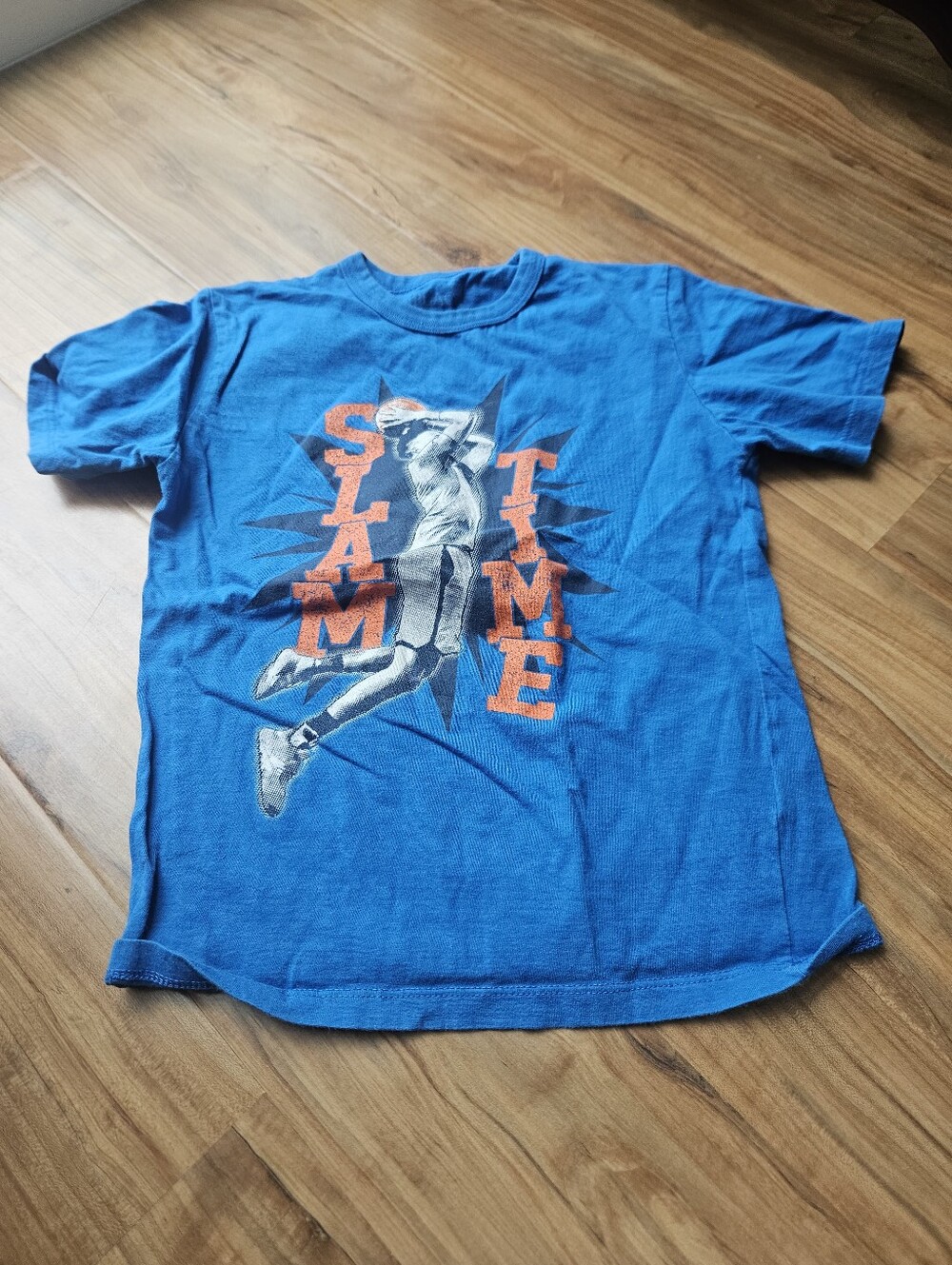 Place Teal Crew Neck Tee Slam Time Size Small 5/6 T